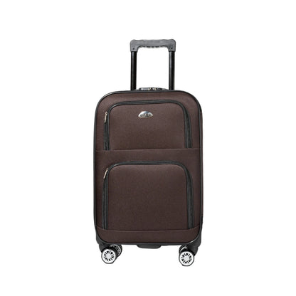 S7 star set of 1/2 travel suitcases, 18/20 inch, medium and cabin with a toiletry bag, silent swivel wheels, combination locks, hand luggage, trolleys, large suitcase, cabin suitcases, various colors can be chosen