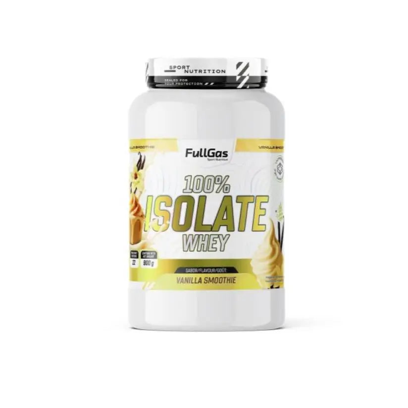 Fullgas -100% isolate whey * 900g - * raw material lacprodan sp-9225 (arla foods). Gluten free. Various flavors