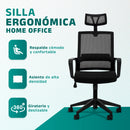 Jupplies ergonomic desk chair adjustable and recliner office chair with lumbar support, adjustable headrest, breathable mesh, 360 swivel wheels °   Supports up to 100kg