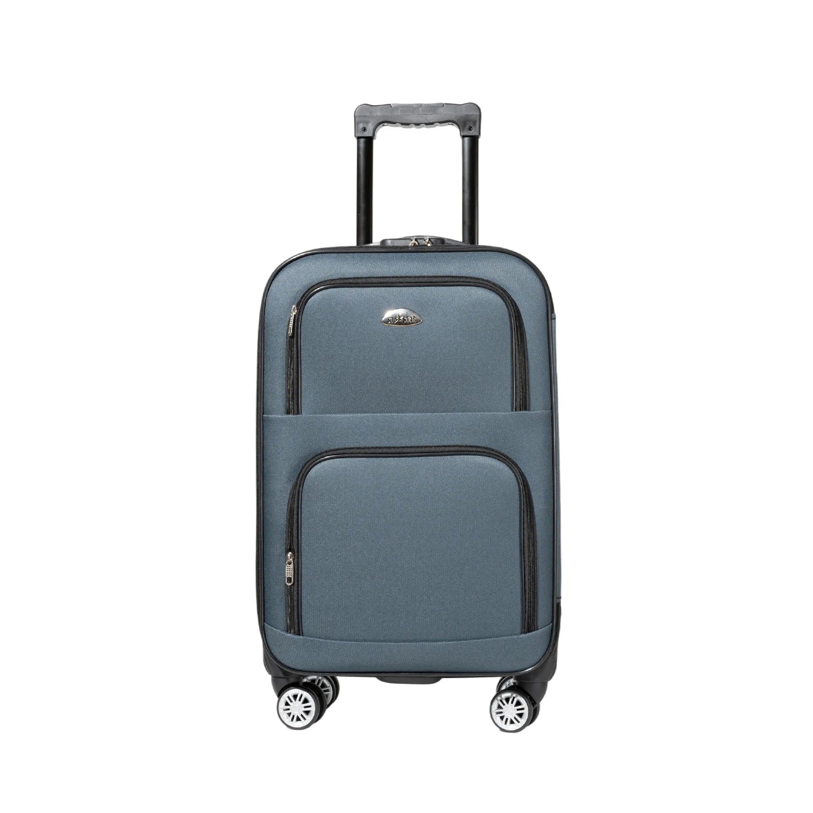 S7 star set of 2 travel suitcases, 18/20 inch, medium and carry-on with a toiletry bag, silent spinner wheels, combination locks, hand luggage, trolleys, large suitcase, carry-on suitcases, various colors available