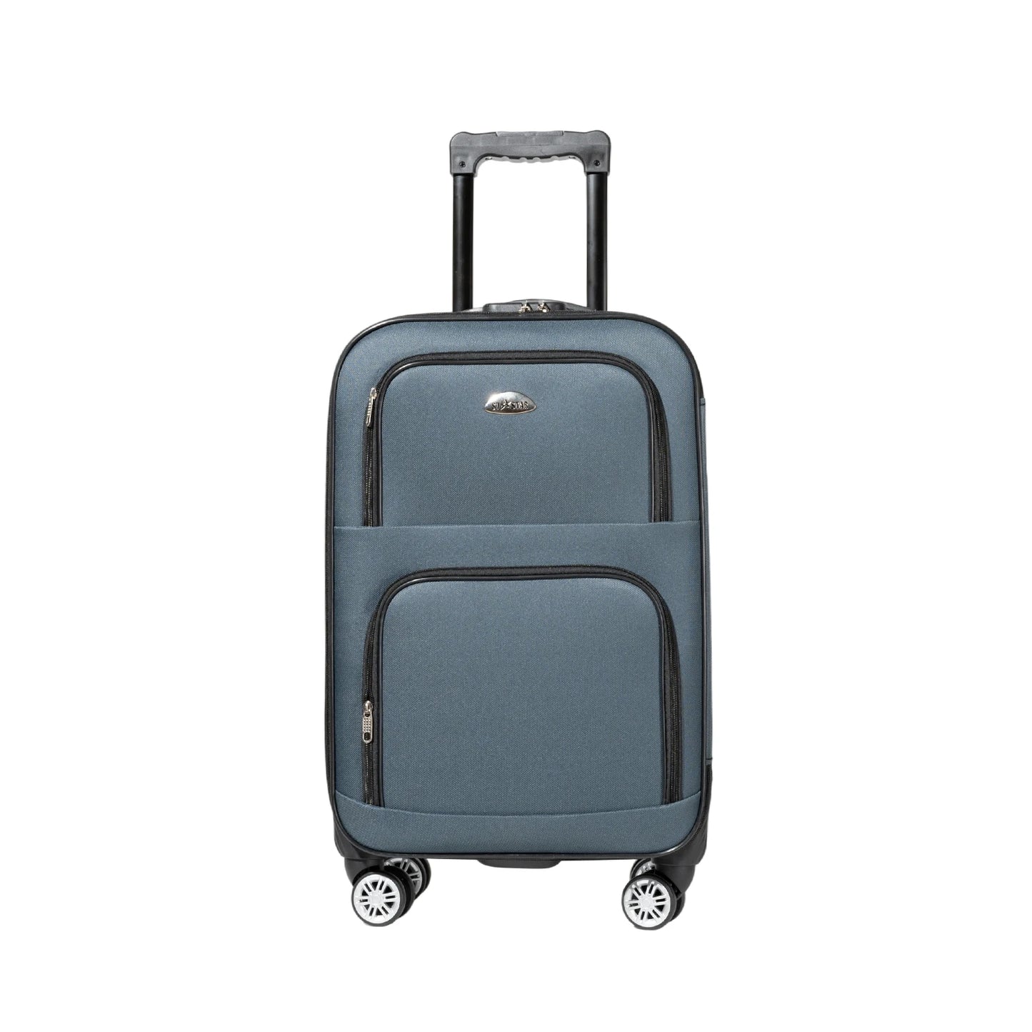 S7 star set of 1/2 travel suitcases, 18/20 inch, medium and cabin with a toiletry bag, silent swivel wheels, combination locks, hand luggage, trolleys, large suitcase, cabin suitcases, various colors can be chosen