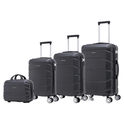 Stylish Travel Suitcase Set: ABS Light Case, Numerical Lock, 360 ° Rotating 4 Wheels, aluminum Telescopic Handle Suitcase Set Set Trolley Suitcase Cabin (6999 4M M010 8001 8002 D7)
