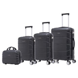 Set of elegant travel suitcases: lightweight abs housing, numeric lock, 4 360 swivel wheels ° , telescopic aluminum handle |   Suitcase set |    Cabin suitcase trolley set (66990 m013 8001 8002 8008 6020 d1)