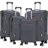 Artree | Set of 4 Trolley Suitcases with 360° Spinner Wheels, made of durable waterproof Oxford fabric, includes 18", 20", 24", and 28" sizes, perfect for organized travel with expandable design and telescopic handle.