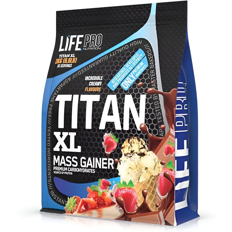 Life pro titan 3 kg - gluten-free weight increase supplement for muscle gain