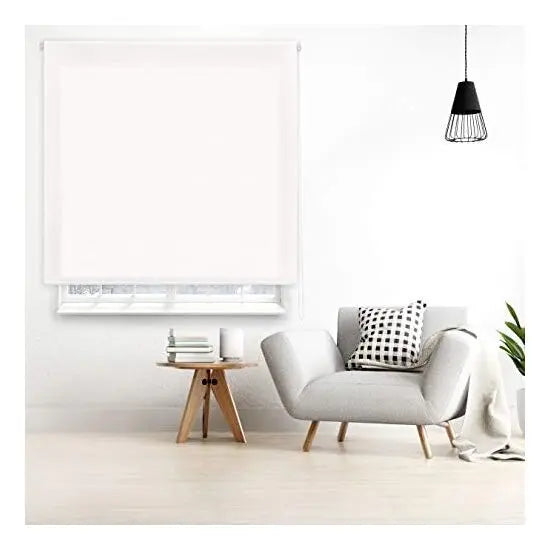 Decorblind Smooth Translucent Roller Blind Easy Installation to Wall or Ceiling - Easy to Clean Roller Blind and Versatile Installation - Translucent Blind Uv Ray Protection and Hot and Cold Insulation - Multiple Blinds and C