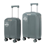 S7 STAR 2-piece suitcase set with lightweight polypropylene, featuring silent spinner wheels, 3-height lockable handle, combination locks, and a toiletry bag, ideal for travel and available in large, medium, and cabin sizes.