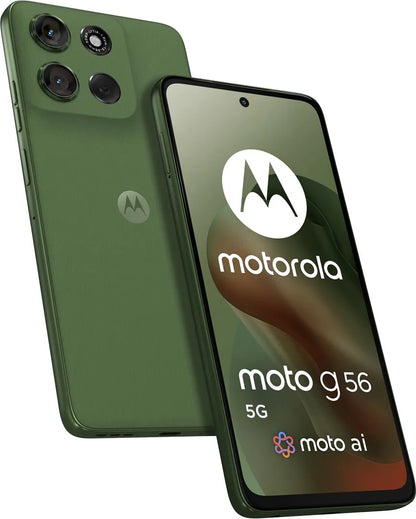 Motorola moto g56 5G 17,1 cm (6.72") Ranura híbrida Dual SIM Android 15 USB Tipo C 8 GB 256 GB 5200 mAh Verde