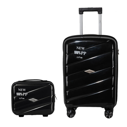 S7 STAR 2-Piece Trolley Suitcase Set, Lightweight PC Shell, Silent 360° Spinner Wheels, Telescopic Handle with 3 Heights, Durable and Scratch Resistant for Travel, Cabin and Medium Sizes with Polyester Lining.