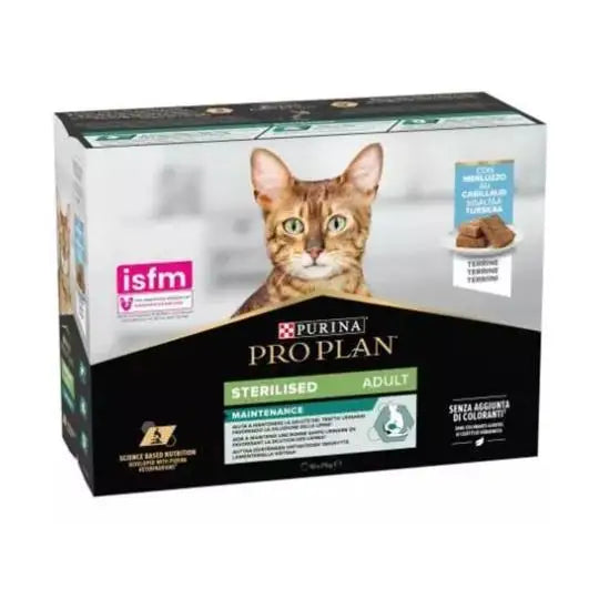 Pro plan multipack sterilized cod envelope for cats wet food for cats