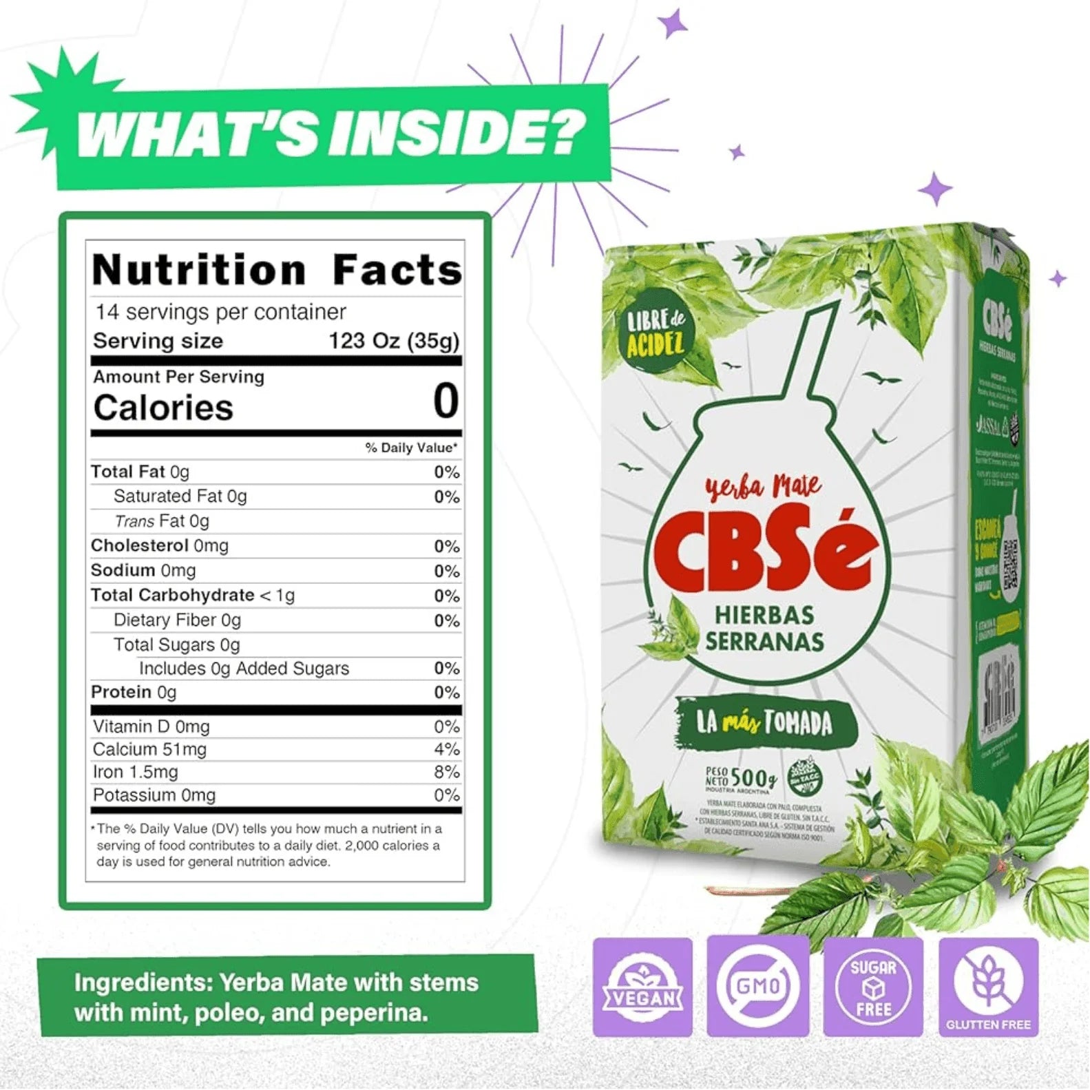 Erva-mate CBSé Hierbas Serranas 2 kg – blend tradicional com propriedades digestivas, sabor suave e duradouro – Qumir