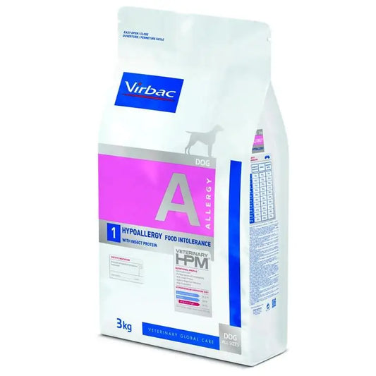 Virbac hpm dog a1 allergy hypoallergenic food with insect protein