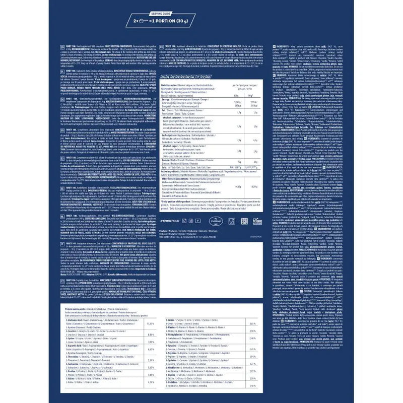 Trec nutrition - whey 100 concentrated whey protein - high quality - 700g