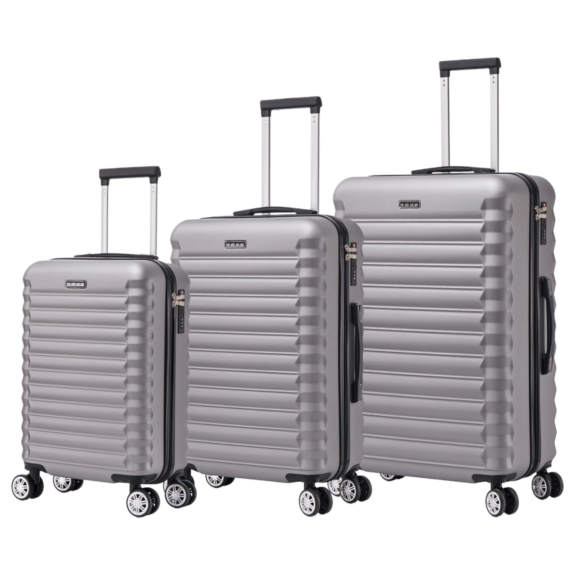 Set of elegant travel suitcases: lightweight abs housing, numeric lock, 4 360 swivel wheels ° , telescopic aluminum handle |   Suitcase set |    Cabin suitcase trolley set (66990 m013 8001 8002 8008 6020 d1)