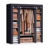 Nyana Home Fabric Dressing Cabinet 170x150x45cm, 3 doors, 11 holes, 1 wardrobe