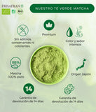 Chá Matcha em Pó Biológico 100% Puro - Frisafran (Superalimento & Energia Natural)