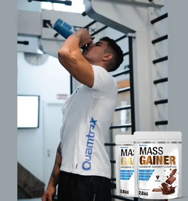 Mass gainer 2.8kg quamtrax |   Weight gainer with protein cfm ™   And vitargo ®   For maximum volume |    Various flavors
