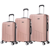 Set of elegant travel suitcases: lightweight abs housing, numeric lock, 4 360 swivel wheels ° , telescopic aluminum handle |   Suitcase set |    Cabin suitcase trolley set (66990 m013 8001 8002 8008 6020 d1)