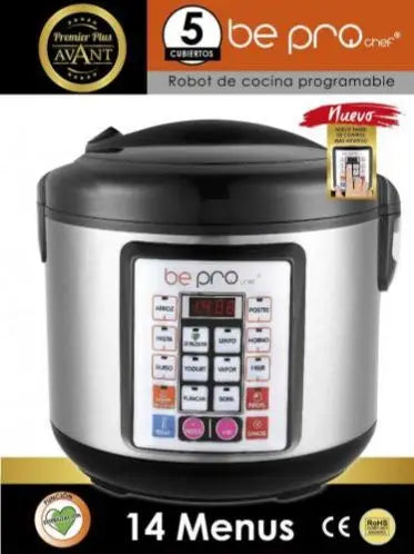 Beprohome bepro chef premier plus avant 14 menus 5l programmable kitchen robot