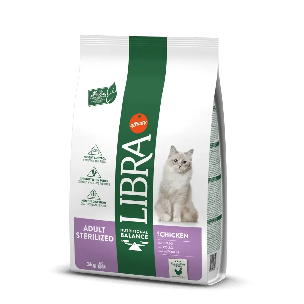 Libra adult sterilized chicken - food for sterilized cats adults chicken