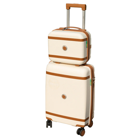 S7 STAR 2-Piece Trolley Suitcase Set, Lightweight PC Shell, Silent 360° Spinner Wheels, Telescopic Handle with 3 Heights, Durable and Scratch Resistant for Travel, Cabin and Medium Sizes with Polyester Lining.