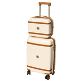 S7 STAR 2-Piece Trolley Suitcase Set, Lightweight PC Shell, Silent 360° Spinner Wheels, Telescopic Handle with 3 Heights, Durable and Scratch Resistant for Travel, Cabin and Medium Sizes with Polyester Lining.