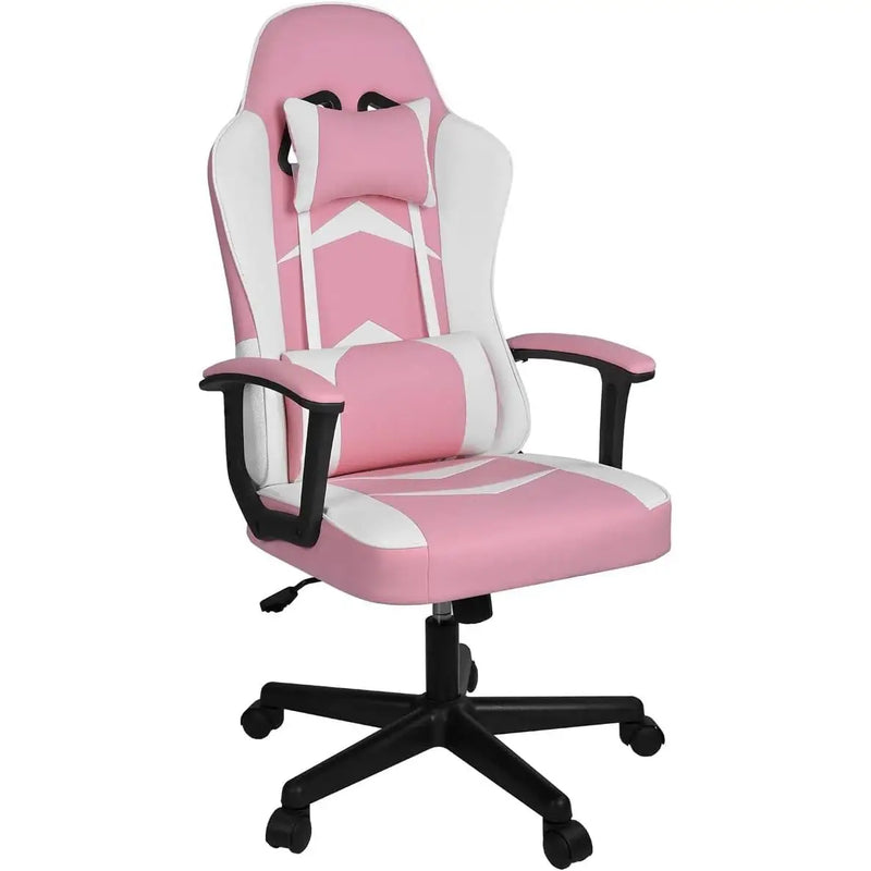 T-lovendo - gaming chair for video game or office. With lumbar and cervical cushion. Ergonomic. Adjustable in height and reclining. Adjustable comfortable