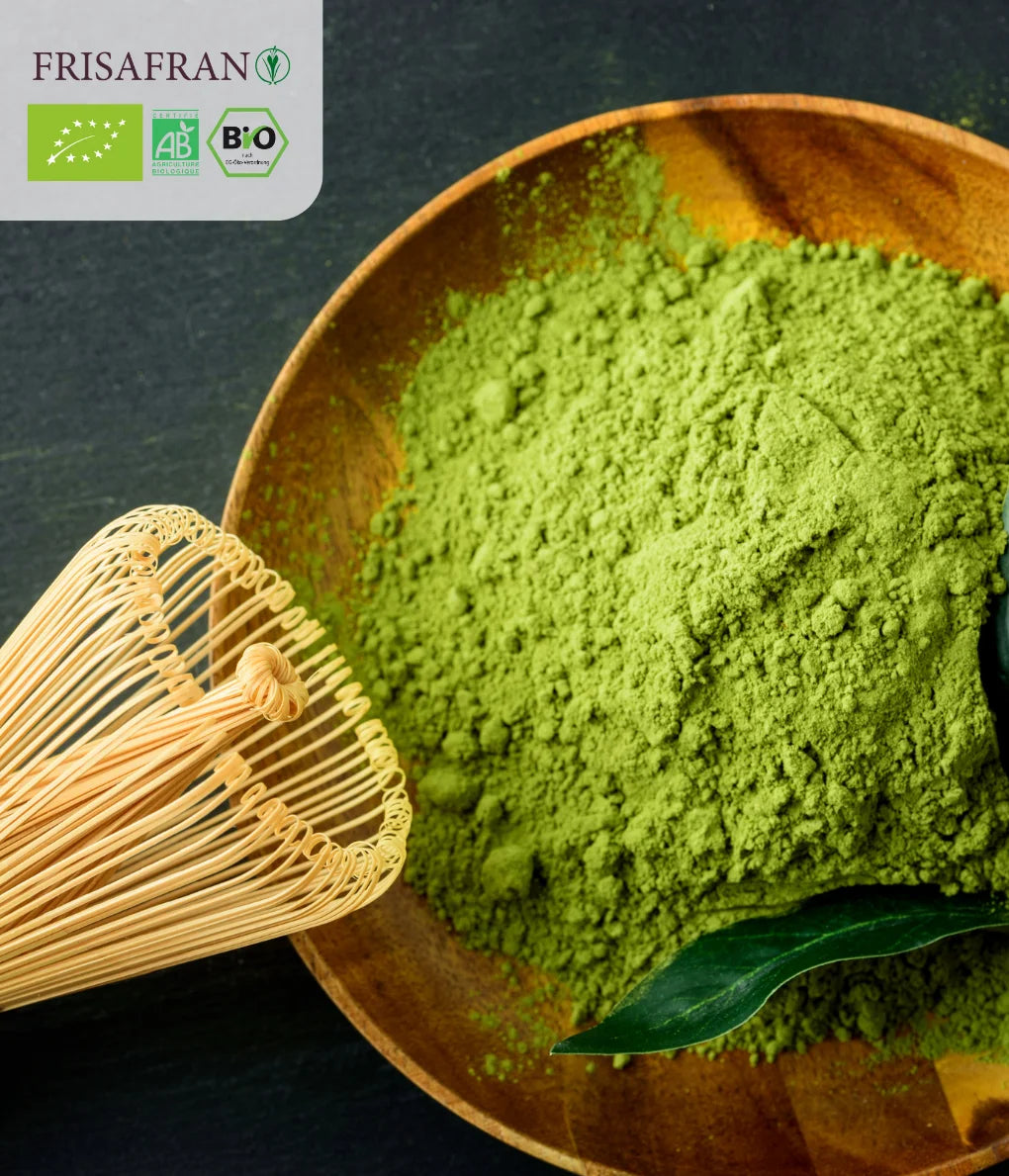 Chá Matcha em Pó Biológico 100% Puro - Frisafran (Superalimento & Energia Natural)