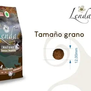 Lenda Senior Mobility 12 kg - Natural Dog Food for Senior Dogs, Rich in Turkey with Joint Support Ingredients like Glucosamine and Chondroitin, Promotes Healthy Weight Control and Digestive Health.