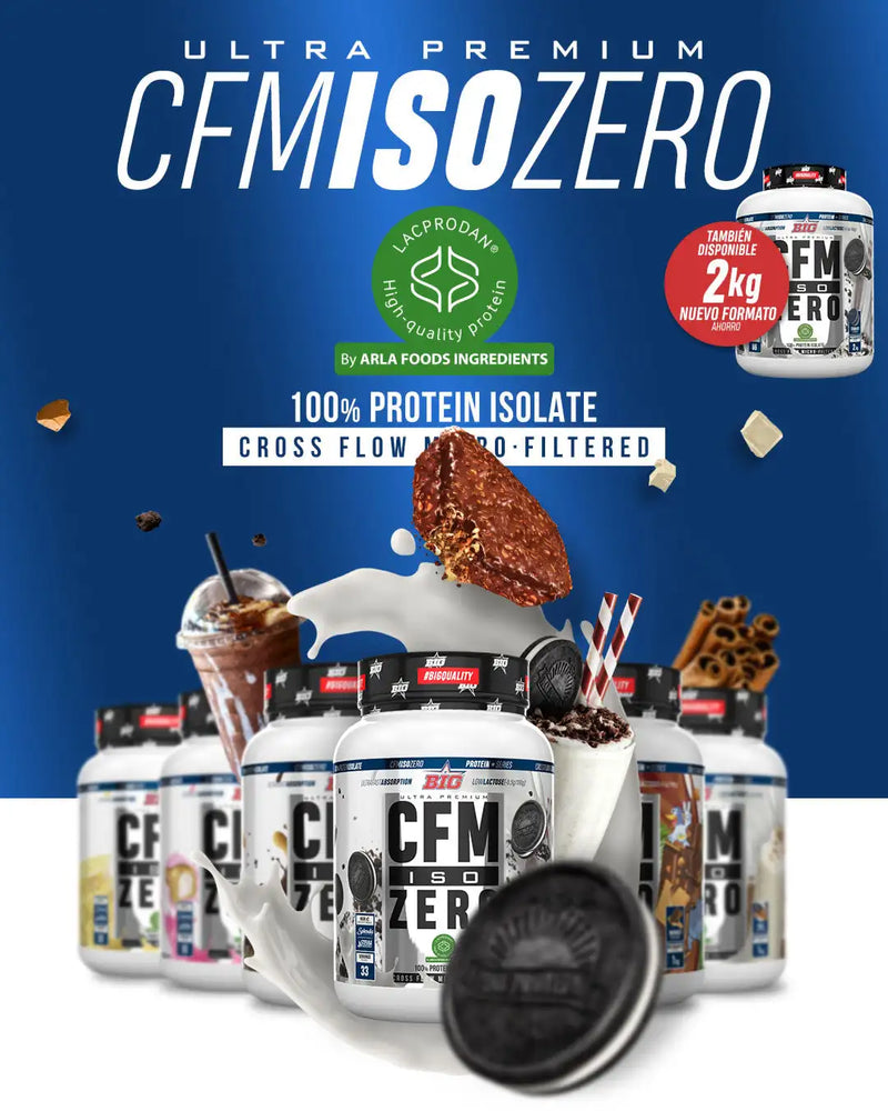 Big cfm iso zero 1 kg cookies chocolate - whey protein isolate