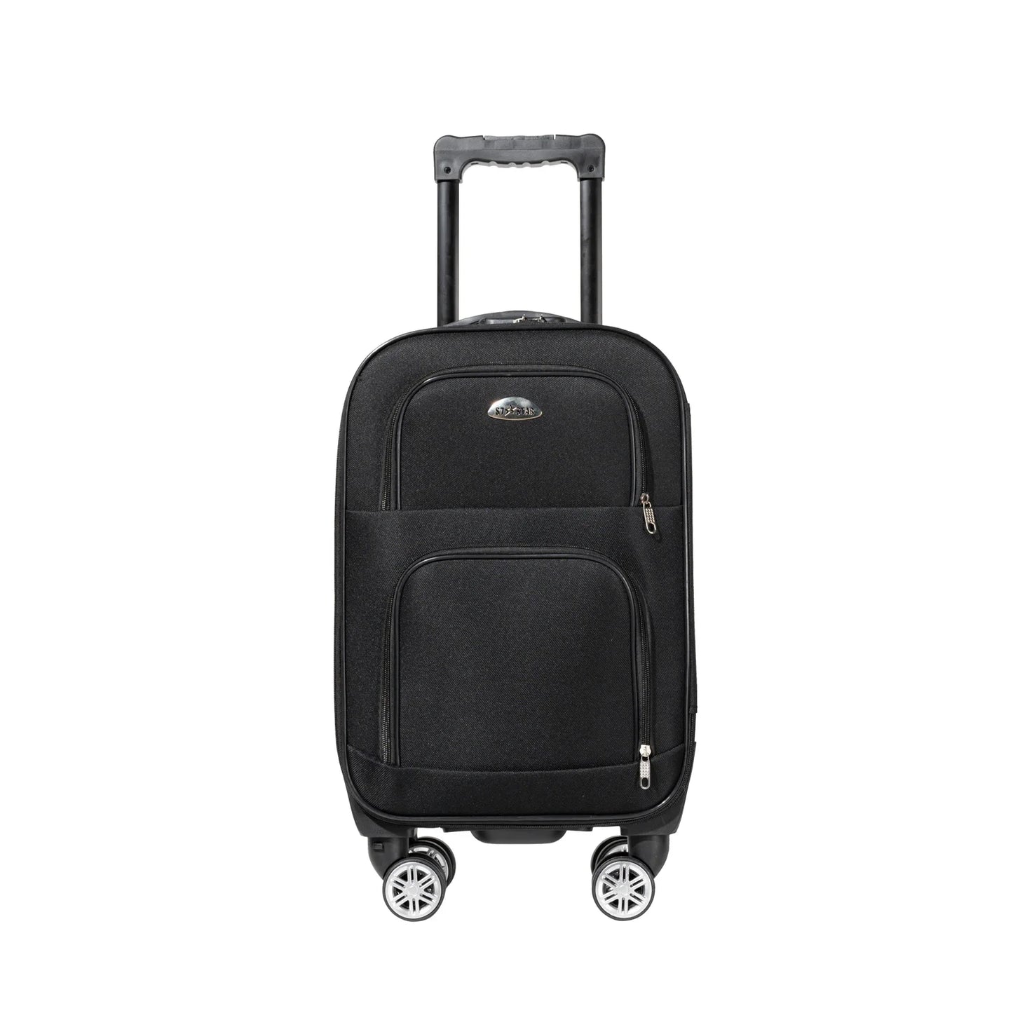 S7 star set of 1/2 travel suitcases, 18/20 inch, medium and cabin with a toiletry bag, silent swivel wheels, combination locks, hand luggage, trolleys, large suitcase, cabin suitcases, various colors can be chosen