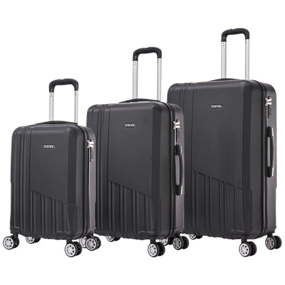 Set of elegant travel suitcases: lightweight abs housing, numeric lock, 4 360 swivel wheels ° , telescopic aluminum handle |   Suitcase set |    Cabin suitcase trolley set (66990 m013 8001 8002 8008 6020 d1)