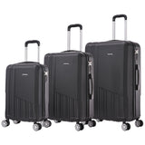 Set of elegant travel suitcases: lightweight abs housing, numeric lock, 4 360 swivel wheels ° , telescopic aluminum handle |   Suitcase set |    Cabin suitcase trolley set (66990 m013 8001 8002 8008 6020 d1)