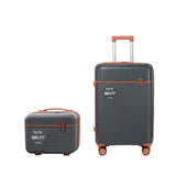 S7 STAR 2-Piece Trolley Suitcase Set, Lightweight PC Shell, Silent 360° Spinner Wheels, Telescopic Handle with 3 Heights, Durable and Scratch Resistant for Travel, Cabin and Medium Sizes with Polyester Lining.