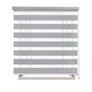 Roller blind, double layer night and day, 60-160x180cm, easy to install, for windows and doors, translucent and opaque