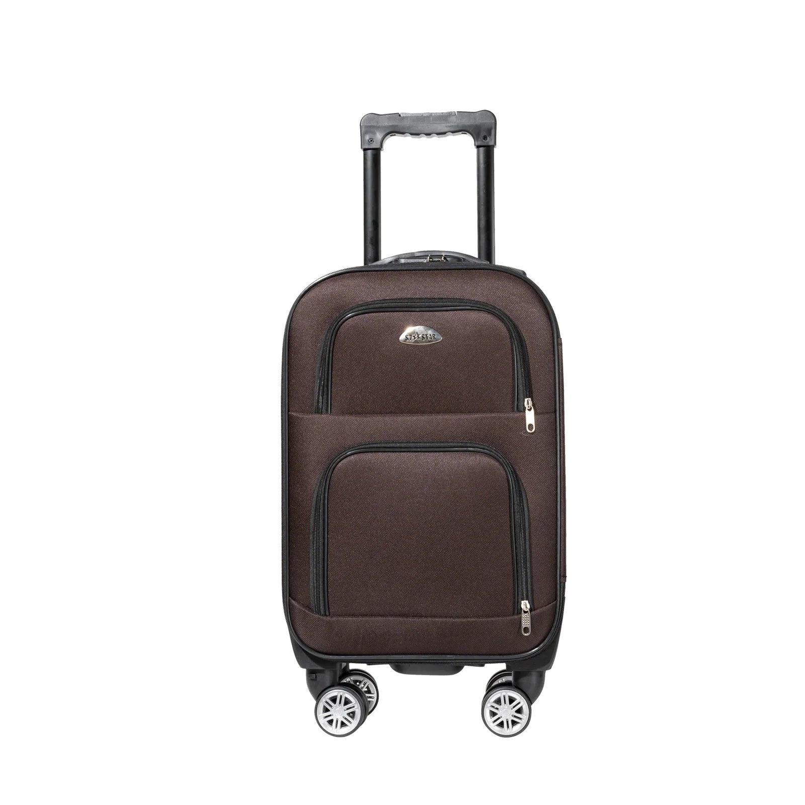 S7 star set of 2 travel suitcases, 18/20 inch, medium and carry-on with a toiletry bag, silent spinner wheels, combination locks, hand luggage, trolleys, large suitcase, carry-on suitcases, various colors available