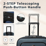 S7 star set of 2 travel suitcases, 18/20 inch, medium and carry-on with a toiletry bag, silent spinner wheels, combination locks, hand luggage, trolleys, large suitcase, carry-on suitcases, various colors available