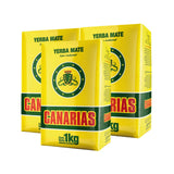 Erva mate Canarias tradicional 100% natural pack poupança 3 pacotes de 1 Kg total 3 Kg