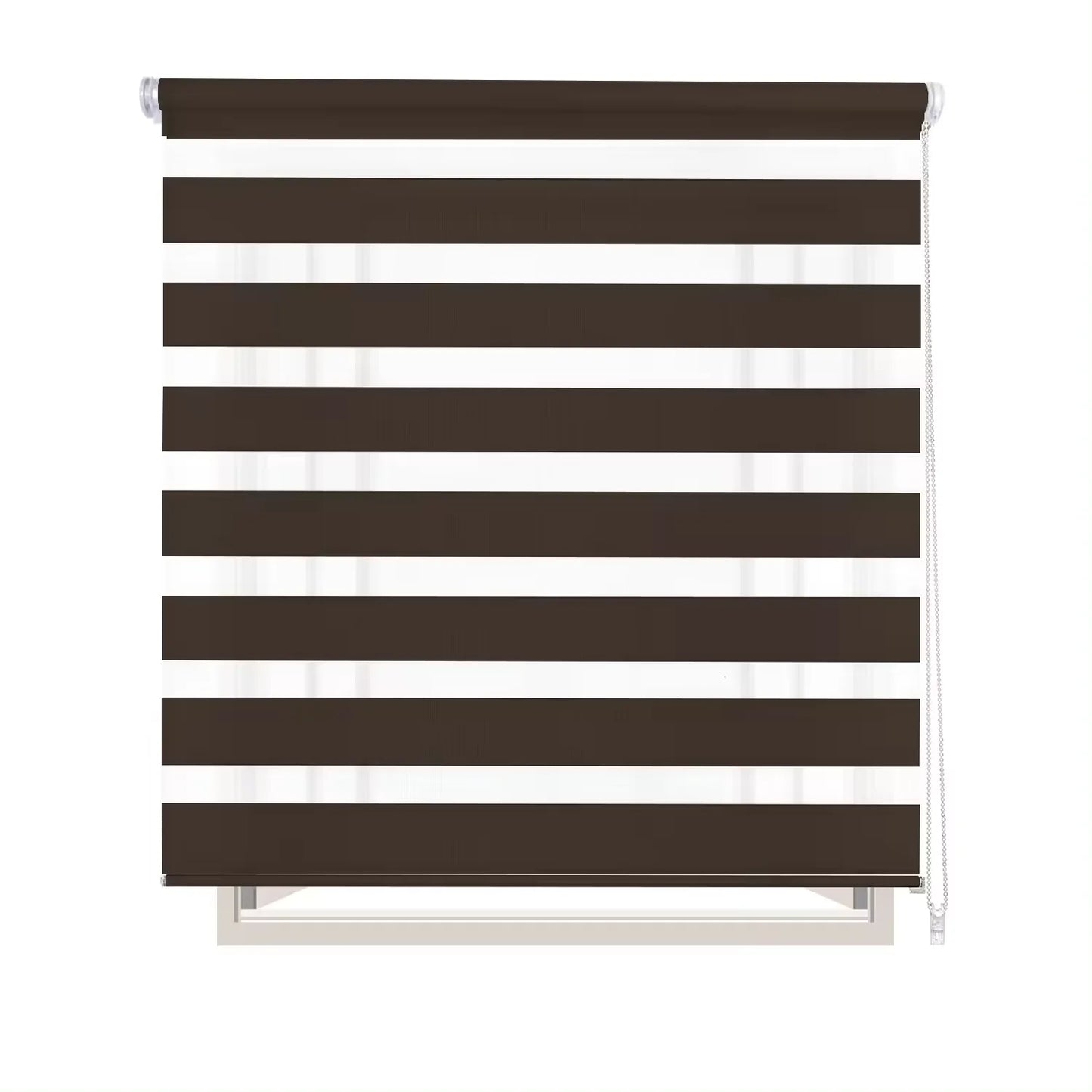 Roller blind, double layer night and day, 60-160x180cm, easy to install, for windows and doors, translucent and opaque