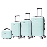 Stylish Travel Suitcase Set: ABS Light Case, Numerical Lock, 360 ° Rotating 4 Wheels, aluminum Telescopic Handle Suitcase Set Set Trolley Suitcase Cabin (6999 4M M010 8001 8002 D7)