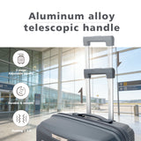 S7 STAR 2-piece suitcase set with lightweight polypropylene, featuring silent spinner wheels, 3-height lockable handle, combination locks, and a toiletry bag, ideal for travel and available in large, medium, and cabin sizes.