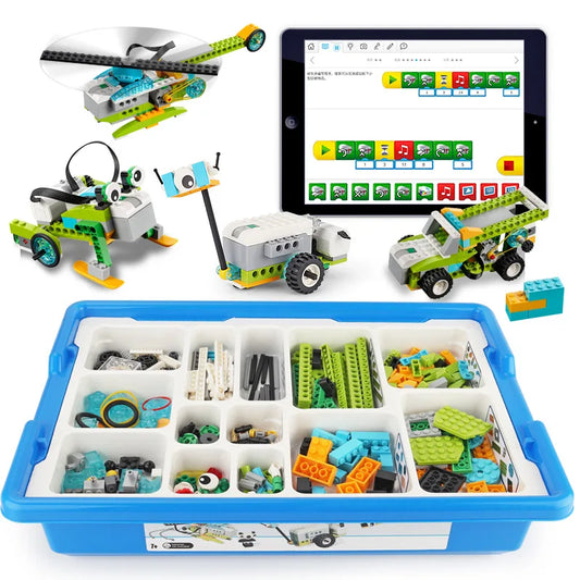 EV3 Wedo 2.0 Programa Tijolo Steam Stem Robot Brinquedos Educação Assembly Building Blocks Play Set Ciência e Engenharia