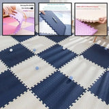 EVA Leaf Grain Floor Mats, Proteção de Ginásio Esportivo, Tapetes de Emenda Antiderrapantes, Thicken Shock Room Workout, Yoga Fitness, 30x30cm, 16Pcs