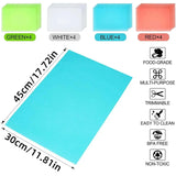 EVA impermeável Frigorífico Mat Liner, lavável, mofo Cozinha Pad, Anti-Oil Gabinete Gaveta Placemat, Frigorífico Mat, Heat-Insulat, 4pcs
