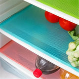 EVA impermeável Frigorífico Mat Liner, lavável, mofo Cozinha Pad, Anti-Oil Gabinete Gaveta Placemat, Frigorífico Mat, Heat-Insulat, 4pcs