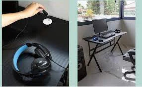 Dupi gaming table 120x60cm with carbon fiber effect board, gaming gamer table