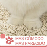 Primerazoo Natural Tofu Cat Litter, Super Odor Control, Flushable and Dust-Free, 100% Biodegradable, for Indoor Use, Red Color with Milk Scent.