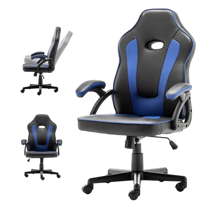 Allinlife gaming chair 130 kg load capacity ergonomic gaming chair, gamer chair adjustable height armrests, height adjustable range 100 - 110cm