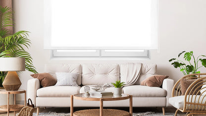 Decorblind Smooth Translucent Roller Blind Easy Installation to Wall or Ceiling - Easy to Clean Roller Blind and Versatile Installation - Translucent Blind Uv Ray Protection and Hot and Cold Insulation - Multiple Blinds and C