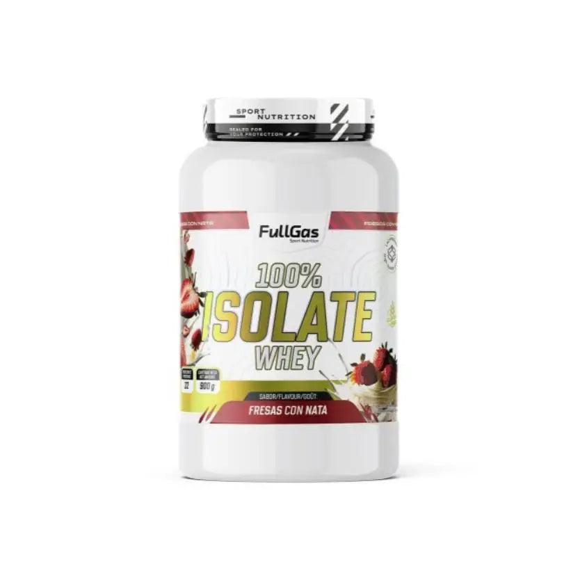 Fullgas -100% isolate whey * 900g - * raw material lacprodan sp-9225 (arla foods). Gluten free. Various flavors